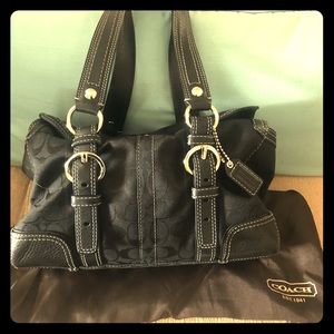 Black coach purse